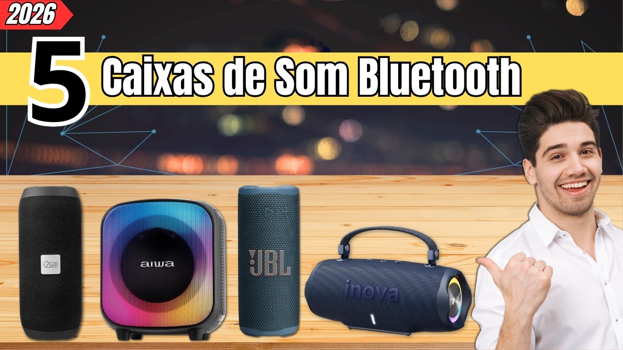 TOP 5 Melhores Caixas de Som Bluetooth Para Comprar em 2026 (Caixinhas De Som)