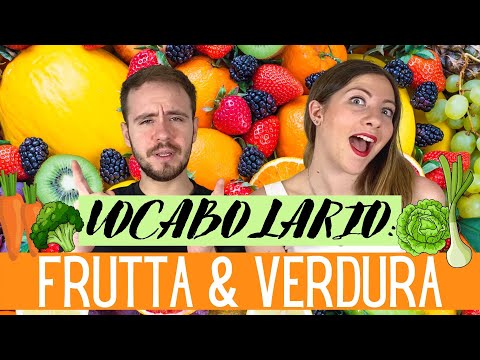 Vocabolario della FRUTTA e VERDURA (ortaggi) in italiano (+ Espressioni Idiomatiche) 🍎 🍌 🥦