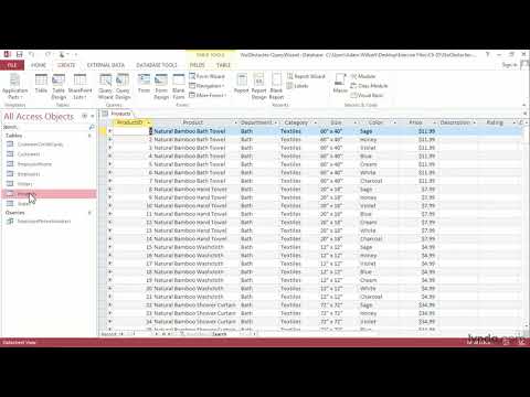 Access Tutorial - Creating queries with the Simple Query Wizard