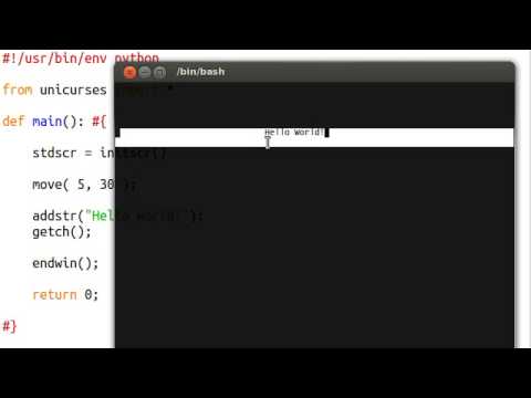 Learn Python curses 02 The Move Function - Mind Luster