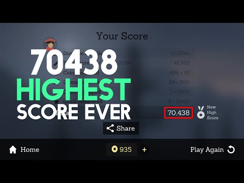 Alto's Adventure - 70438 High Score Gameplay With Maya! World Record!
