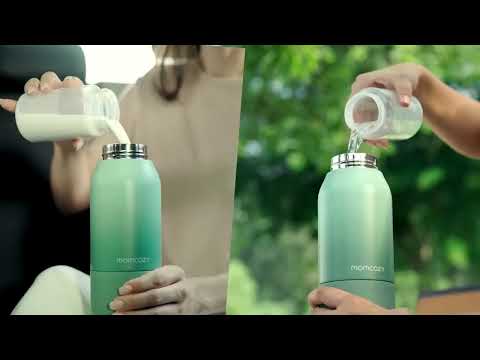 Momcozy Superfast Portable Breast Milk & Water Warmer, Fast Heating, Rechargeable & Travel Friendly - Green