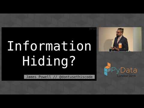 James Powell: Because You Can Run, You Can't Hide: Some Musings on API Design | PyData London 2019