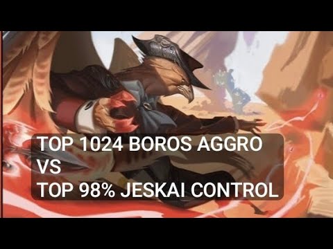 Top 1024 Boros Aggro vs Top 98% Jeskai Control | Standard | Mythic Rank | MTG Arena