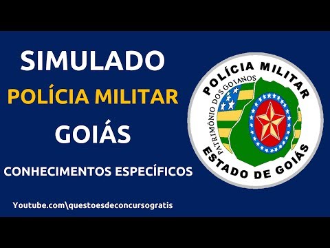 Simulado Policia Militar Goiás PM-GO Conhecimentos Específicos