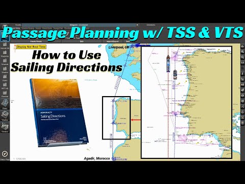 Törnplanung mit TSS und VTS unter Verwendung von Segelanweisungen