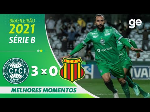 Gols e lances de Coritiba x Sampaio Corrêa
