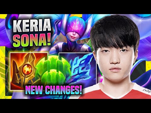 KERIA TRIES SONA WITH NEW CHANGES! - T1 Keria Plays Sona Support vs Blitzcrank! | Season 11