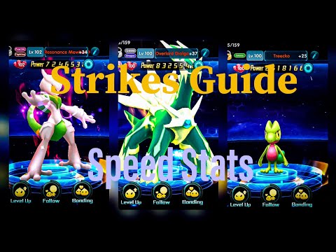 Strikes Guide for Speed Stats (average)|| All Poke types|| Pokeland Legends