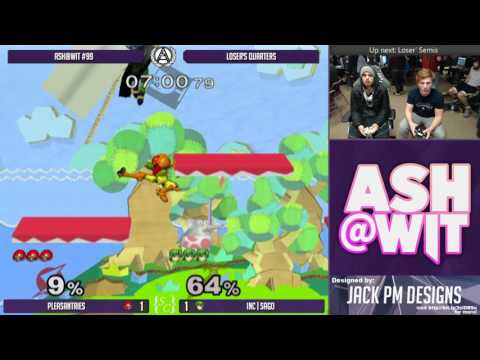 Pleasantries (Samus) vs InC | Sago (Marth) - ASH@WIT #99 Melee Loser's Quarters