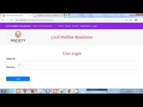 PHP Mysql Project Part 11 | Civil Problem Resolution