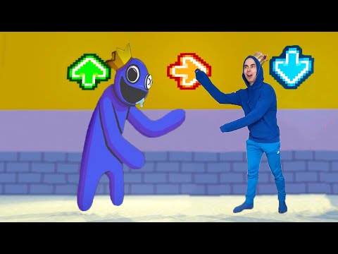 Friday Night Funkin' VS Blue V1 - Rainbow Friends In Real Life  (Roblox Rainbow Friends Chapter 1)
