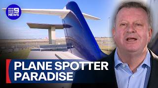 Your first look at Brisbane Airport's new plane-spotting paradise | 9 News Australia