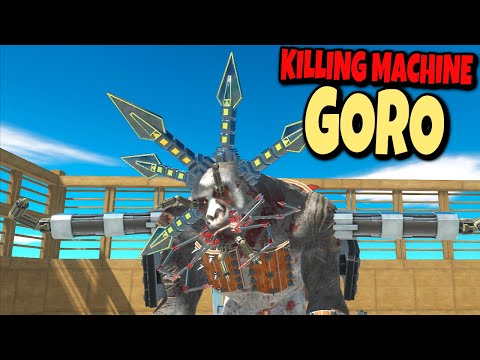 GORO : The Weaponized Killing Machine vs Every Faction on Arena - Animal Revolt Battle Simulator