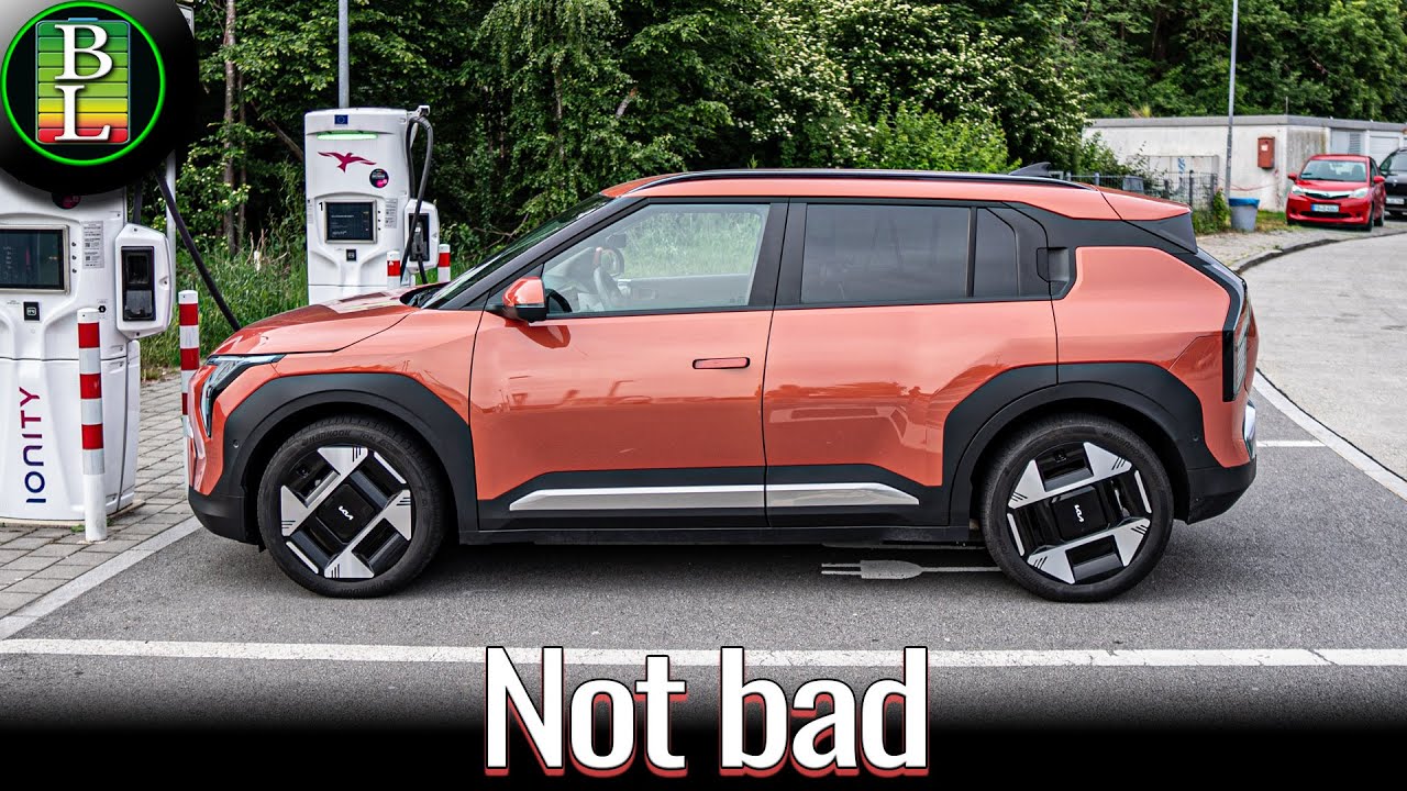 KIA EV3 (81kWh) - 110 km/h (68mph) range test in the rain