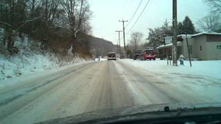 preview picture of video 'Drive on Ice Covered U.S. Rt. 119'