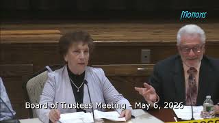 Board Meeting May 6 2026