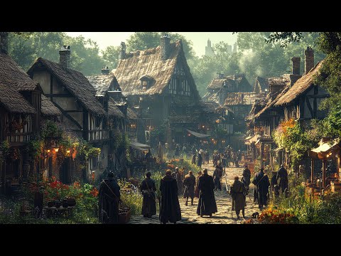 Beautiful Medieval Music and Celtic Fantasy Music - Medieval folk Music, Medieval Village