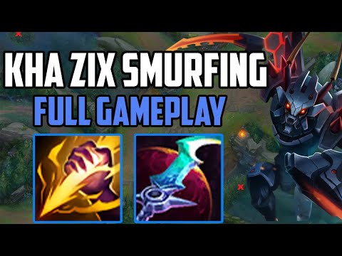 Smurfing In Platinium 1 with Kha Zix Season 11 (FRENCH)