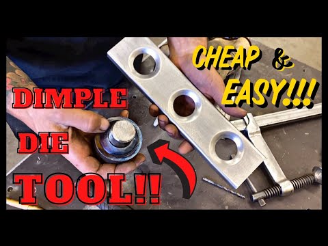 How To Make This EASY Dimple Die Tool for Under 20 Bucks!!! ( With Just a Welder + Grinder!!! )