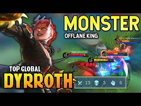 Dyrroth Best Build 2021 | Top Global Dyrroth Gameplay | Mobile Legends✓