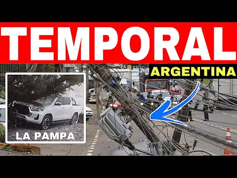 🚨💦FORTE TEMPORAL na ARGENTINA sábado 18/1/25 GRANIZO e VENDAVAL 😱