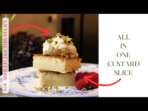 YOU are in for a SURPRIZE! My grandma's ALL IN ONE CUSTARD SLICE RECIPE. You'll love it!