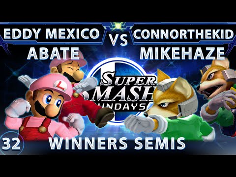 SSS 32 - XTR Eddie Mexico & Abate (Red) Vs JJs Mike Haze & Connor (Blue) SSBM - Winners Semis Melee