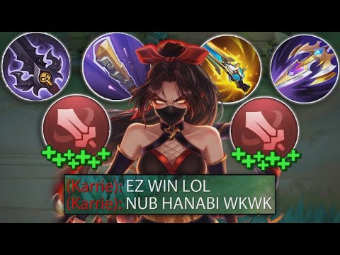 GLOBAL HANABI NEW ABNORMAL BURST LIFESTEAL DAMAGE BUILD!🔥 (must try) HANABI BEST 1 HIT BUILD 2025!!