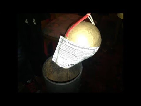 100mm Panta Shell - Silver Brocade Crown To Green Strobe