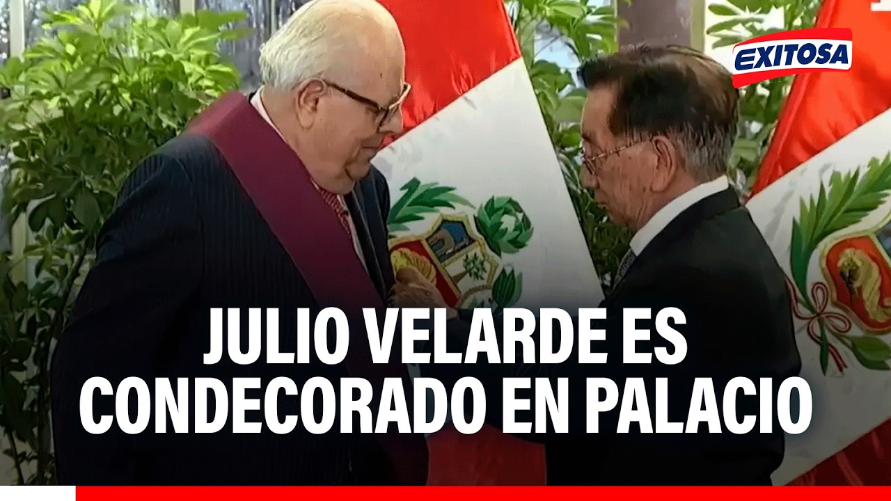 🔴🔵 Julio Velarde es condecorado con la orden 'El Sol del Perú' en el grado de 'Gran Cruz'