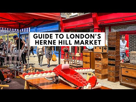 HERNE HILL MARKET IN LONDON | Food Stalls | Vintage Goods | Cafes | Shops | Herne Hill Station