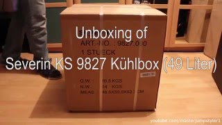 Unboxing // Review: Severin KS 9827 Kühlbox 49 Liter (weiß/white)