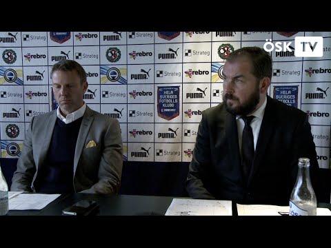 Presskonferens efter ÖSK-Falkenbergs FF