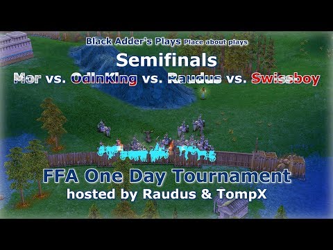 FFA One Day Tournament Semis - Mor-OdinKing-Raudus-Swissboy, Highland - Age of Mythology: The Titans