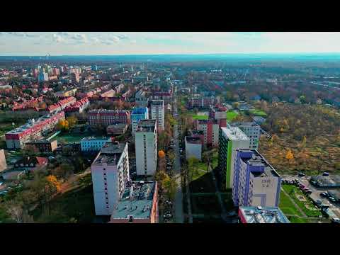 Zabrze z drona - Centrum Południe
