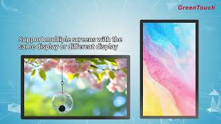 GreenTouch 32-65 inches high brightness ultra-thin Android All In One Advertising Digital Signage.