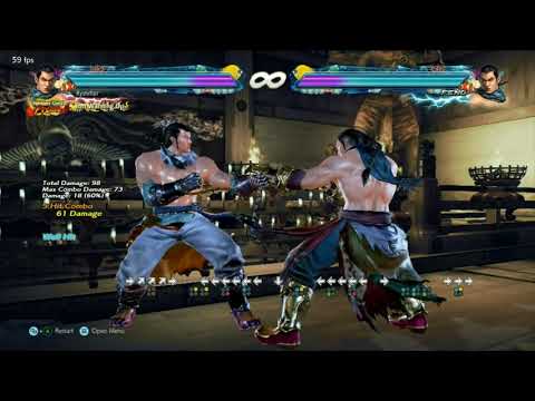 Tekken 7   Feng delayed SSR BT 1+2 wall tech catch on small and normal sized characters