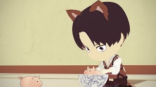 【進撃のMMD】紅茶がないと訴えるりばいちゃん【Attack on Titan MMD】