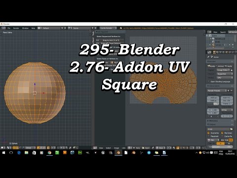 295- Blender Addon UVSquare.