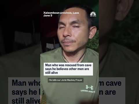 Man rescued from Laos cave says he believes other men are alive