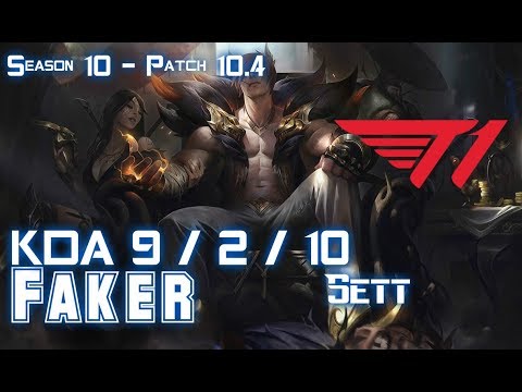 T1 Faker SETT vs ZOE Mid - Patch 10.4 KR Ranked