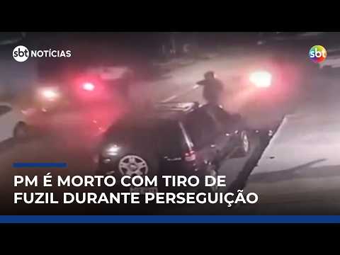 PM é morto com tiro de fuzil durante perseguição a criminosos no MS | #SBTNotícias