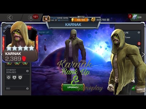 3 Star Karnak Level Up, Abilities & Gameplay! - marvel contest of champions