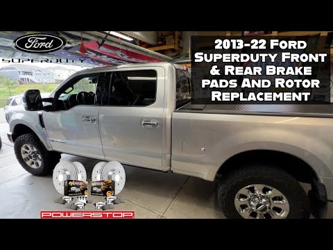 2013-2022 Ford Superduty Front & Rear Brake Pads Plus Rotors Replacement How-To