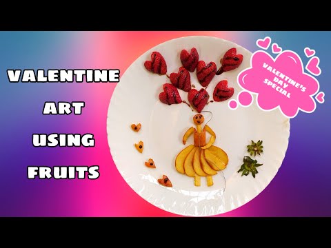 Amazing Fruit Carving - Strawberry Heart Balloons ❤️
