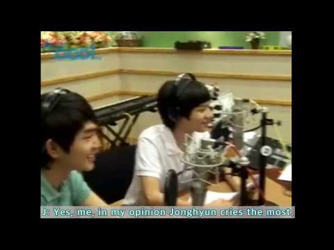 [ENG SUB] Jonghyun cries the most among SHINee members (080606 Kiss The Radio / Sukira)