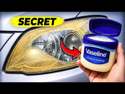 Restore Old Headlights to NEW in 1 Minute with Vaseline! Genius Trick
