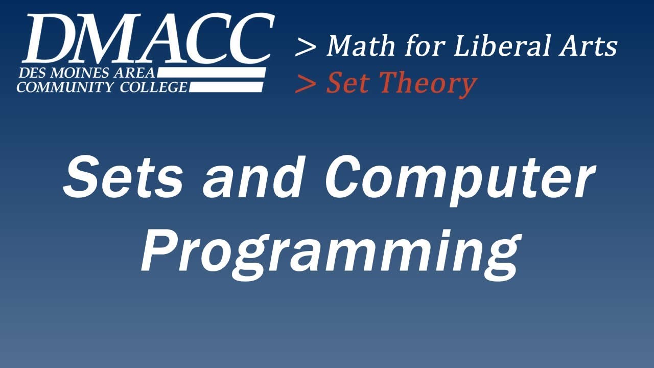 Sets and Computer Programming