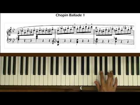 Chopin Ballade No. 1 in G minor Op. 23 Piano Tutorial Part 2
